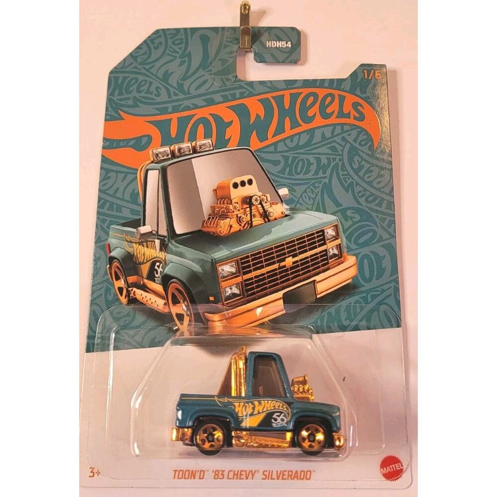 Hot Wheels Toon'D '83 Chevy Silverado 1/6 - 2024 Pearl and Chrome 56th